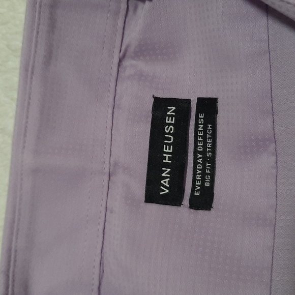 Van Heusen Men's Lavender Dress Shirt - Picture 2 of 6